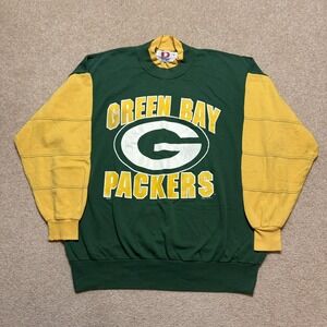 Vintage Green Bay Packers Sweatshirt Mens XL Green NFL Football Dodger USA 90s